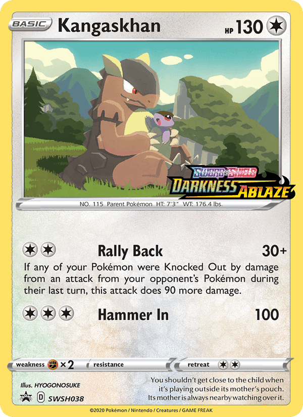 Kangaskhan, carte SWSH038 de ESES Promos