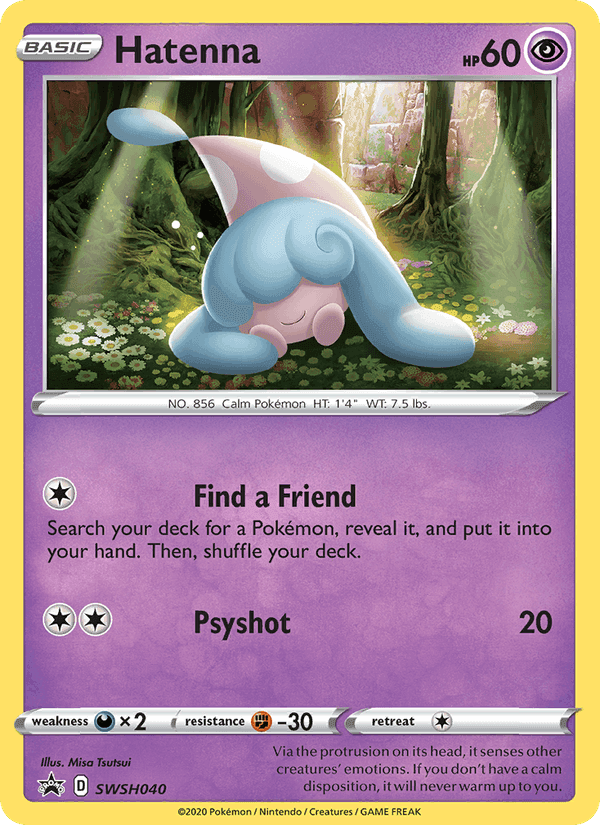 Hatenna, carta SWSH040 di SWSH Black Star Promos