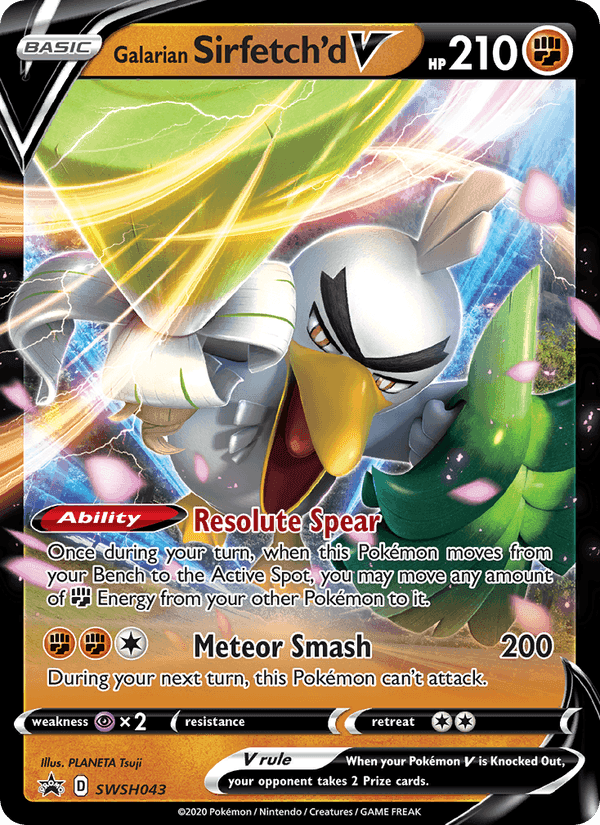 Sirfetch'd de Galar V, carta SWSH043 di ESES Promos