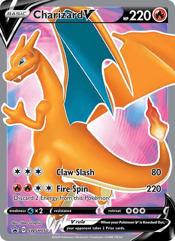 Charizard V, carta SWSH050 di ESES Promos
