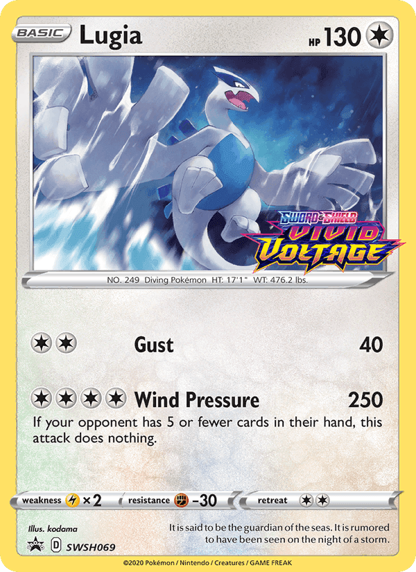 Lugia, carta SWSH069 di SWSH Black Star Promos