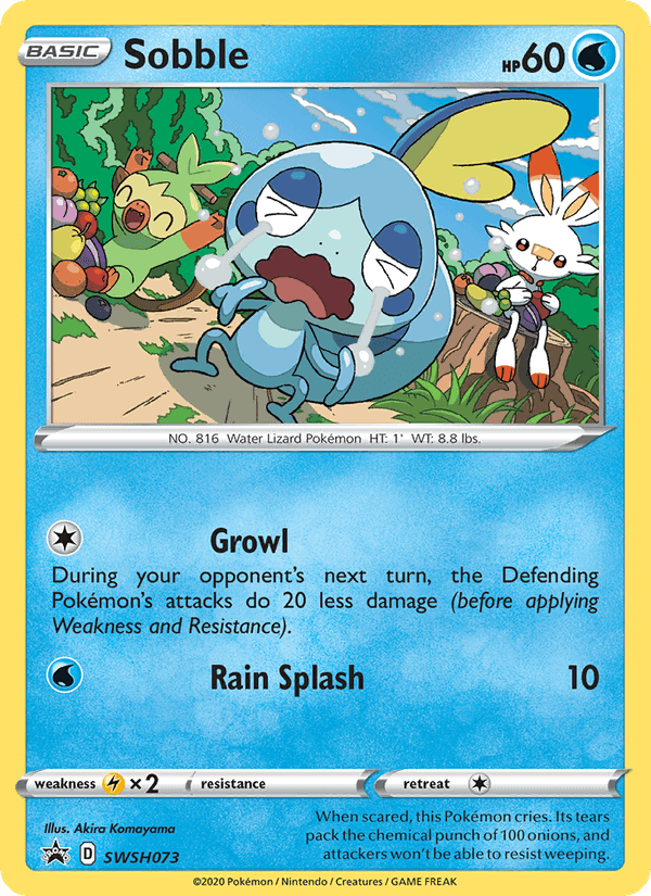 Sobble, card SWSH073 from SWSH Black Star Promos