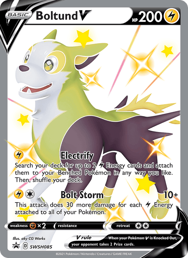 Boltund V, card SWSH085 from SWSH Black Star Promos