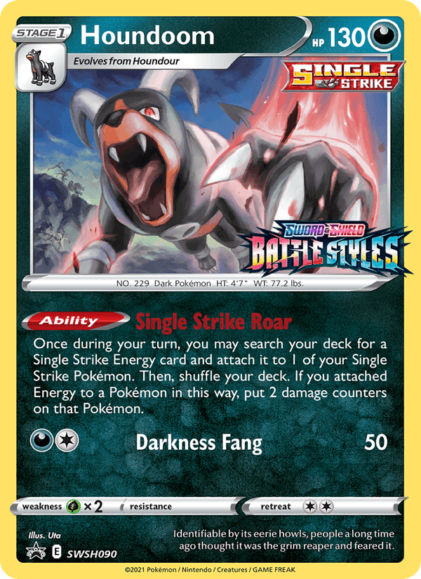 Houndoom, carta SWSH090 de ESES Promos