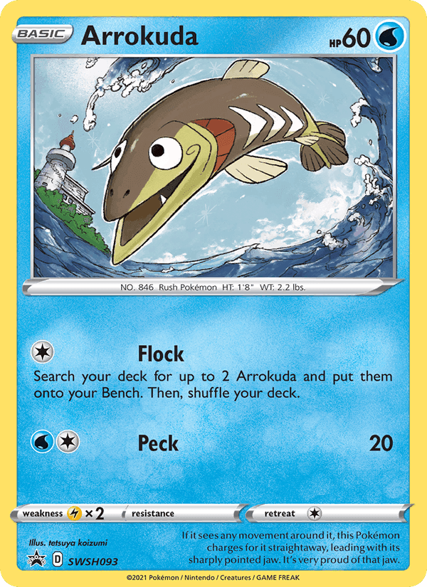 Arrokuda, card SWSH093 from SWSH Black Star Promos