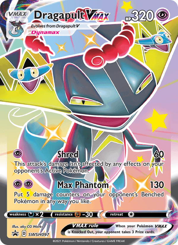 Dragapult VMAX, card SWSH097 from SWSH Black Star Promos