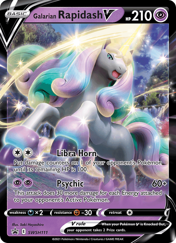 SWSH Black Star Promos の SWSH111 番、Galarian Rapidash V