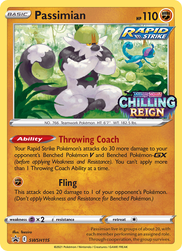 Passimian, carta SWSH115 di ESES Promos