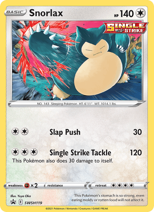 SWSH Black Star Promos の SWSH119 番、Snorlax