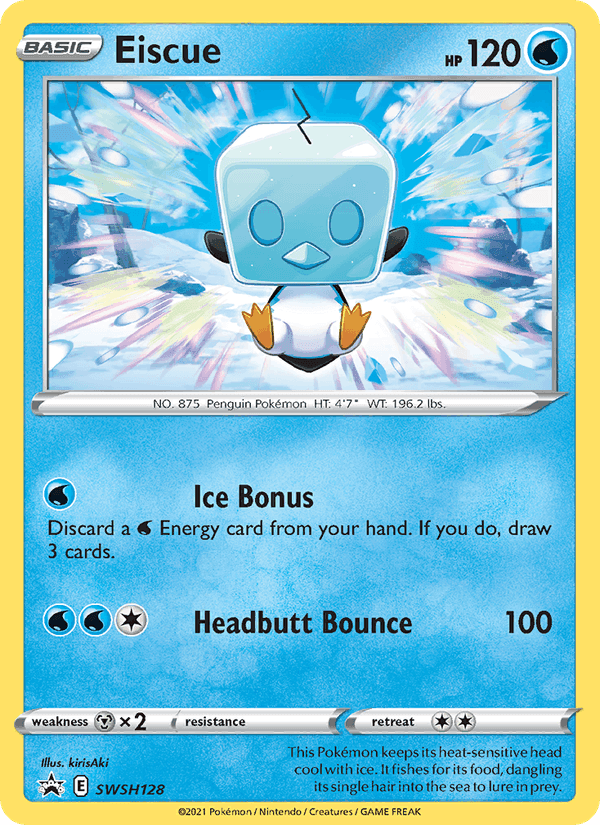 Eiscue, card SWSH128 from SWSH Black Star Promos