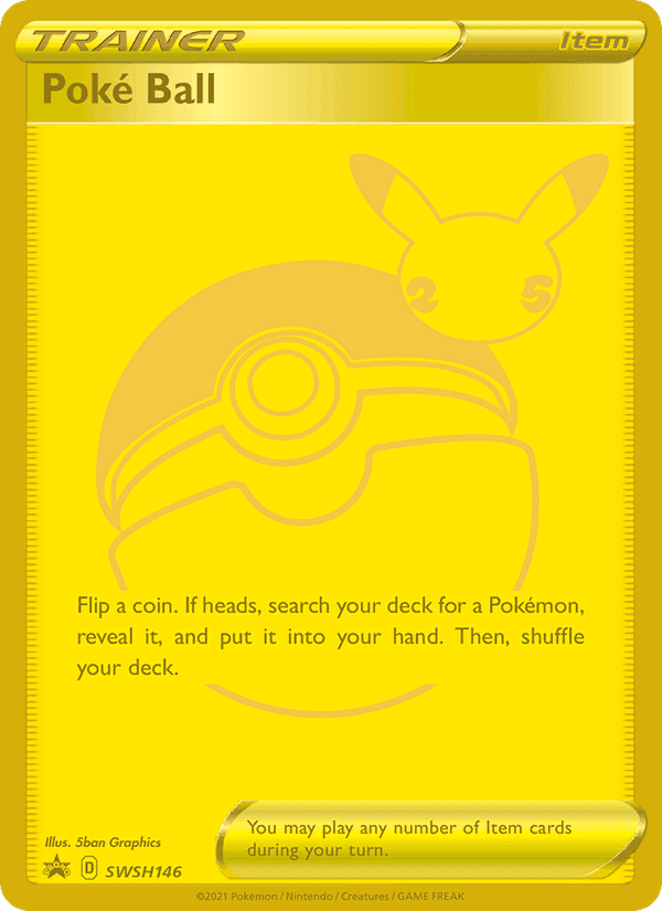 Poké Ball, card SWSH146 from SWSH Black Star Promos