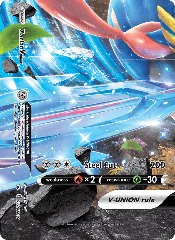 Zacian V-UNION, card SWSH165 from SWSH Black Star Promos