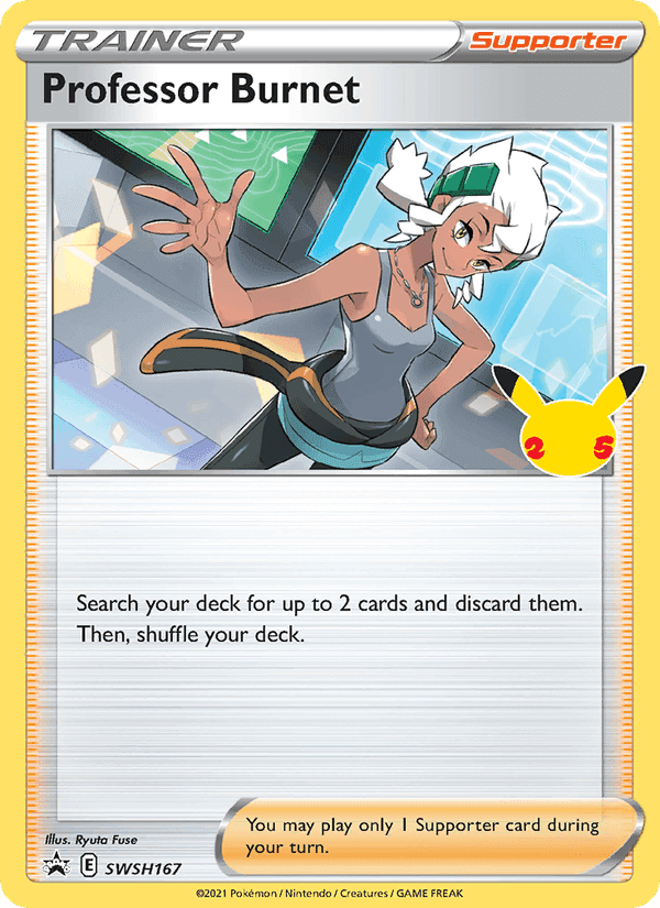 Professor Burnet, card SWSH167 from SWSH Black Star Promos