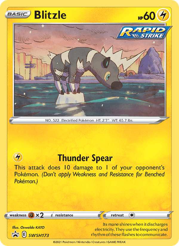 Blitzle, card SWSH173 from SWSH Black Star Promos
