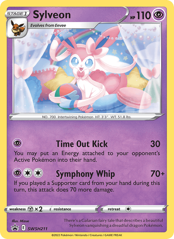 Sylveon, card SWSH211 from SWSH Black Star Promos