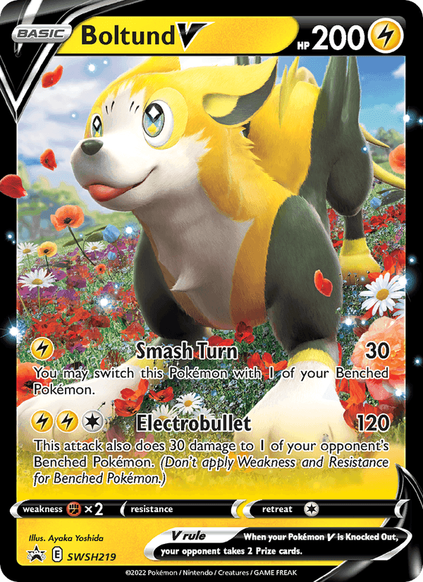Boltund V, card SWSH219 from SWSH Black Star Promos