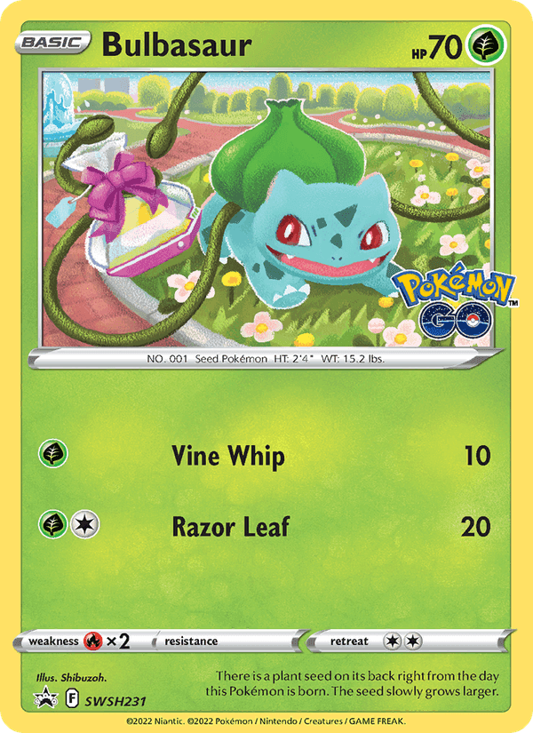 Bulbasaur, card SWSH231 from SWSH Black Star Promos