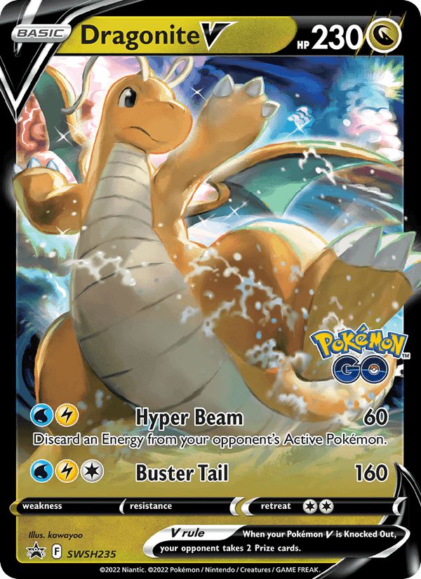 Dragonite V, card SWSH235 from SWSH Black Star Promos