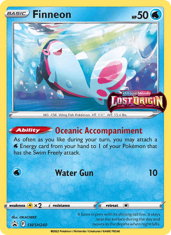 Finneon, card SWSH240 from SWSH Black Star Promos