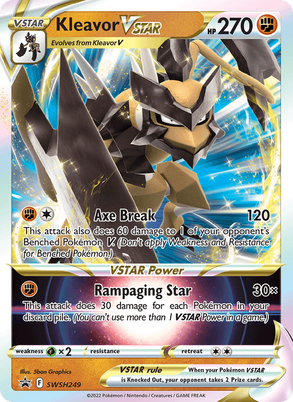 Kleavor VSTAR, card SWSH249 from SWSH Black Star Promos