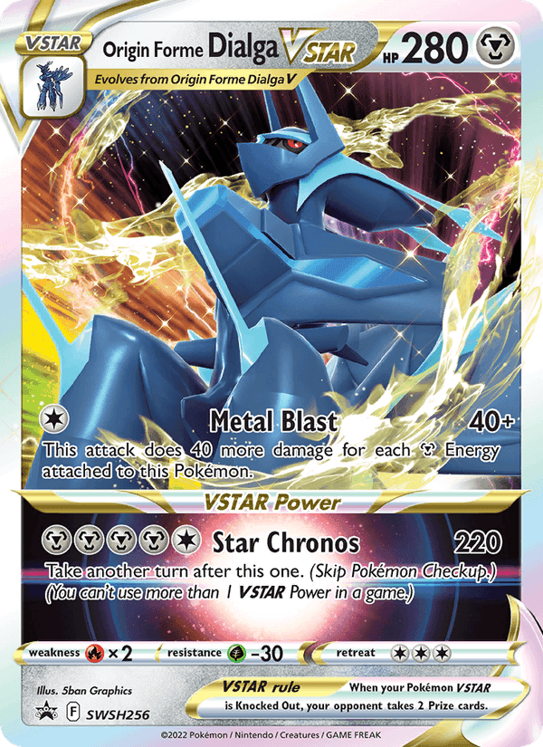 Origin Forme Dialga VSTAR, card SWSH256 from SWSH Black Star Promos