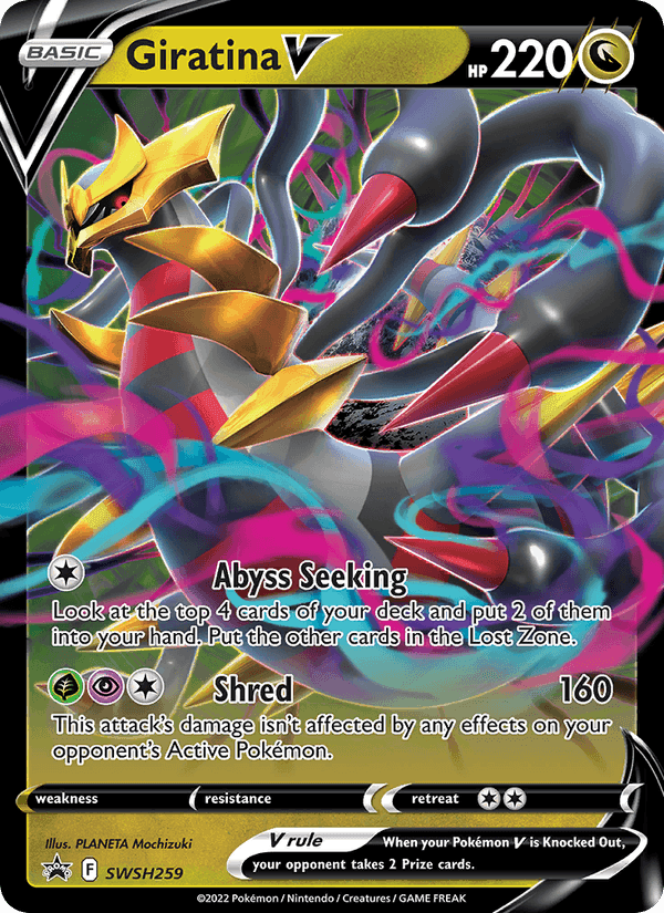 Giratina V, card SWSH259 from SWSH Black Star Promos