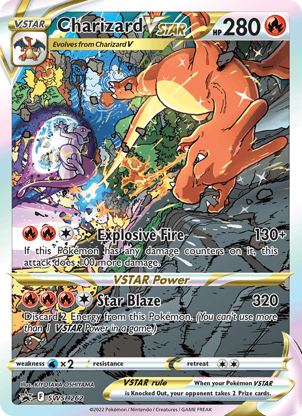 Charizard VSTAR, card SWSH262 from SWSH Black Star Promos