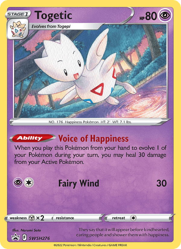 Togetic, card SWSH276 from SWSH Black Star Promos