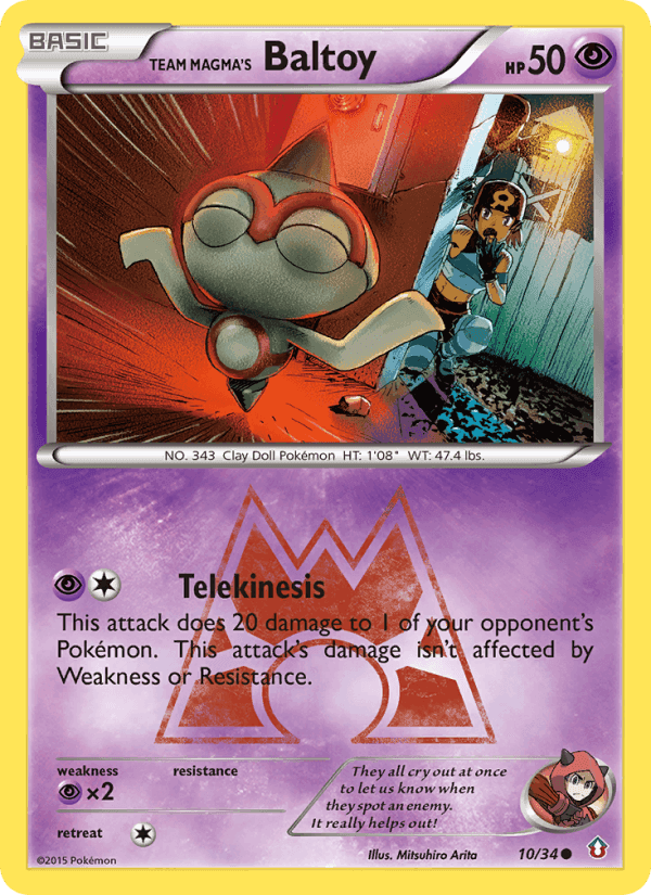 Team Magma's Baltoy, carta 10 di Double Crisis