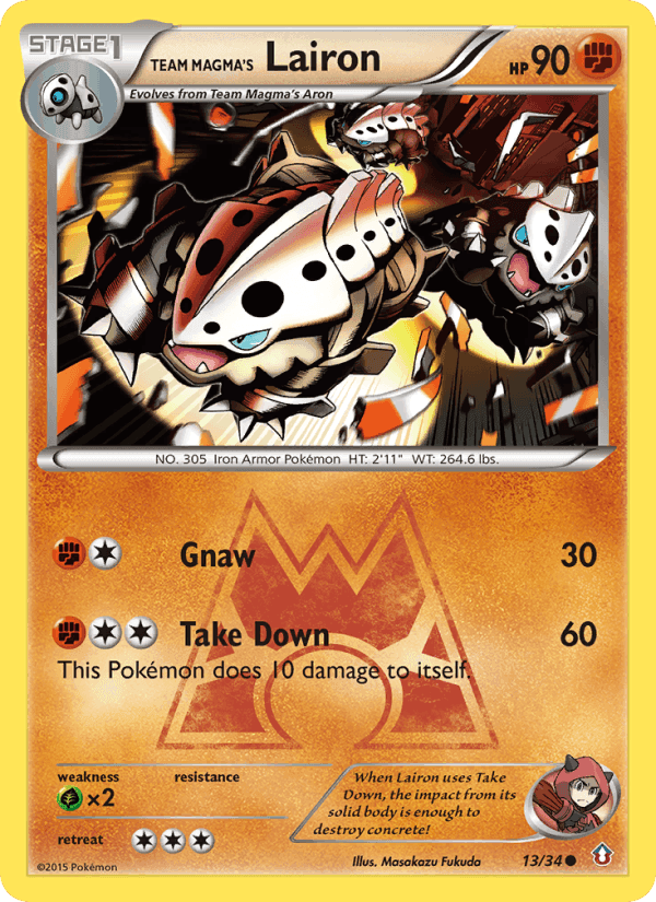 Team Magma's Lairon, carta 13 di Double Crisis