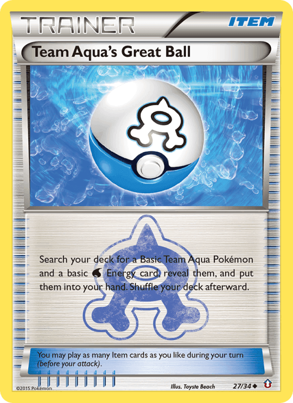 Team Aqua's Great Ball, carta 27 di Double Crisis