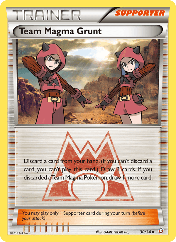 Team Magma Grunt, carta 30 di Double Crisis