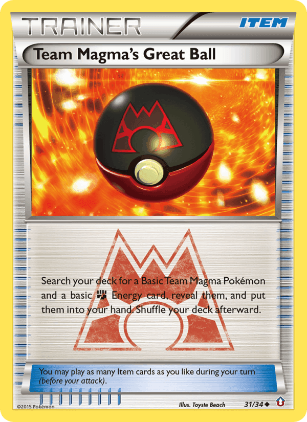 Team Magma's Great Ball, carta 31 di Double Crisis