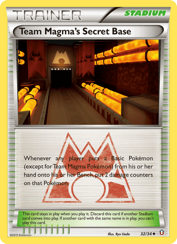 Team Magma's Secret Base, carta 32 di Double Crisis