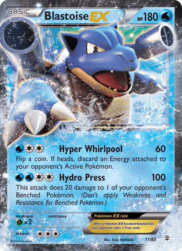 Blastoise EX, carta 17 di Generazioni