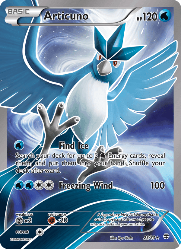 Articuno, carta 25 di Generazioni