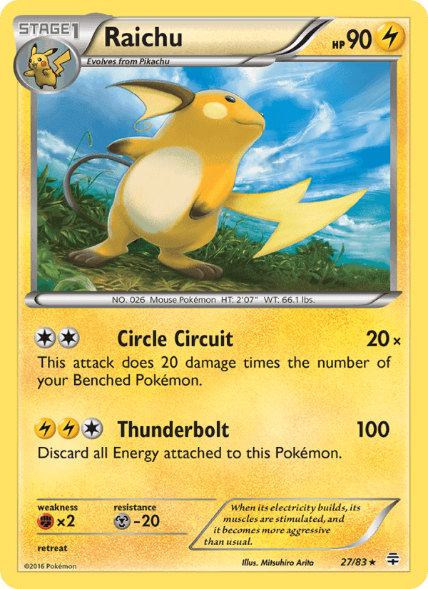 Raichu, carta 27 de Gerações