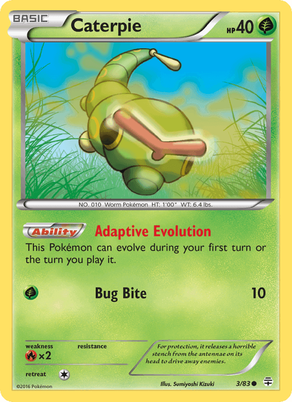 Caterpie, carta 3 di Generazioni
