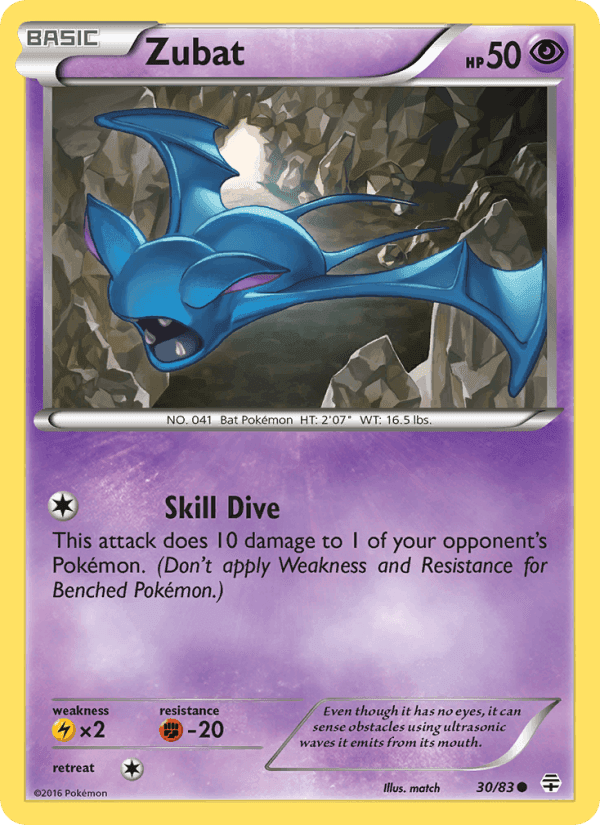 Zubat, carta 30 di Generazioni