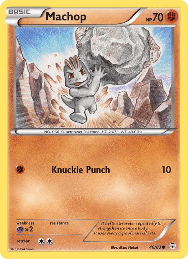 Machop, card 40 from Generations