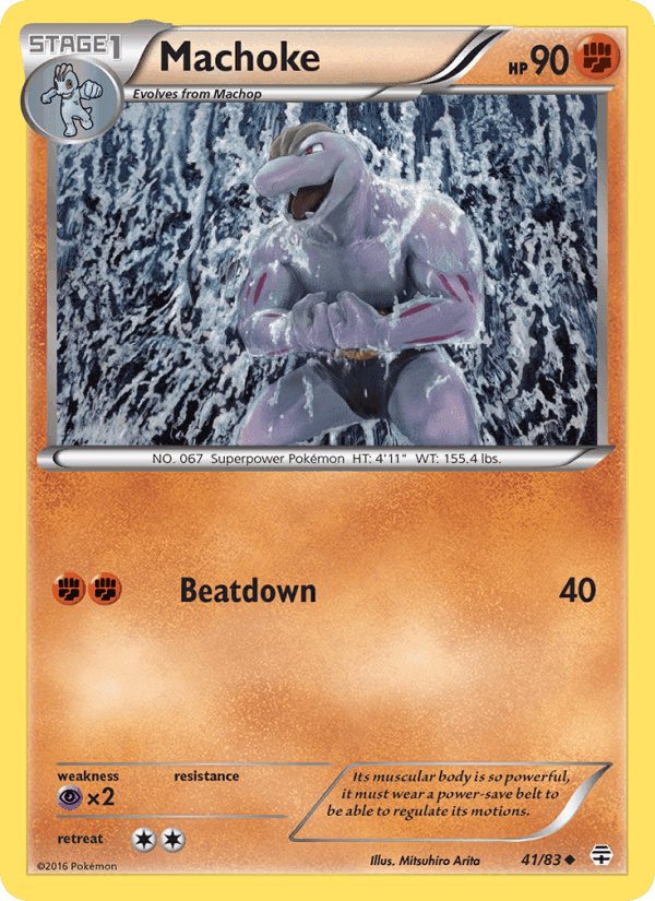 Machoke, carta 41 di Generazioni