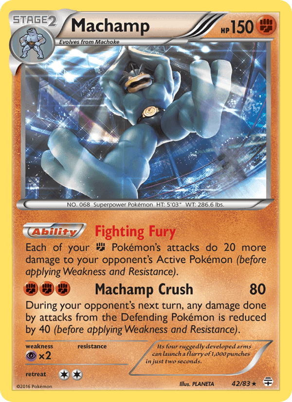 Machamp, card 42 from Generations