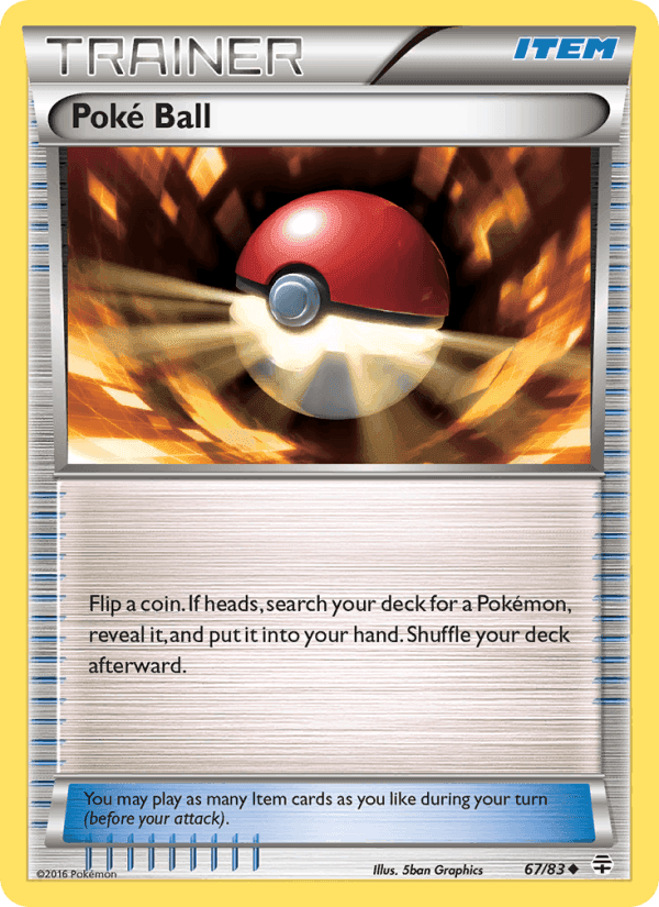 Poké Ball, card 67 from Generations