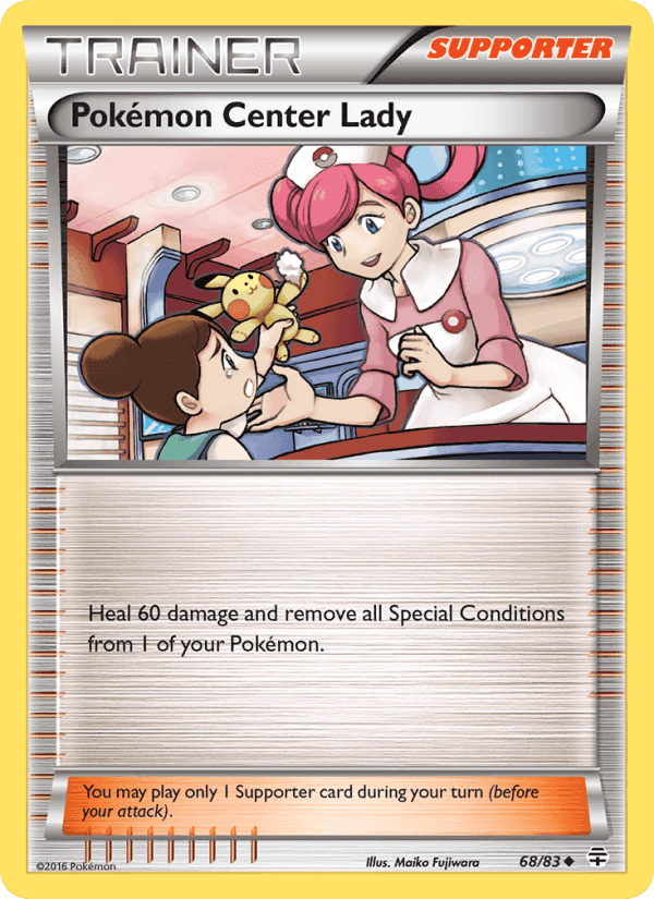 Pokémon Center Lady, carta 68 de Generaciones