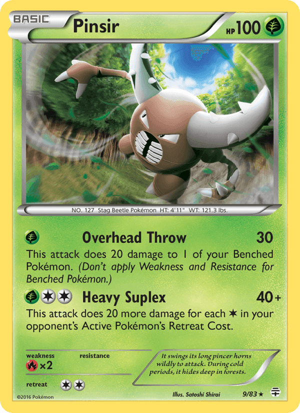 Pinsir, carta 9 di Generazioni