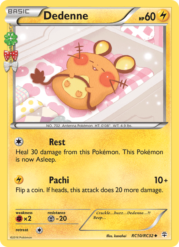 Dedenne, carta RC10 de Generaciones