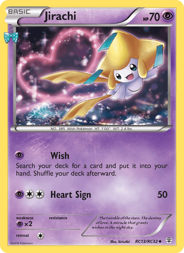 Jirachi, carta RC13 de Generaciones