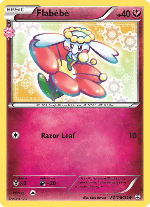 Flabébé, card RC17 from Generations