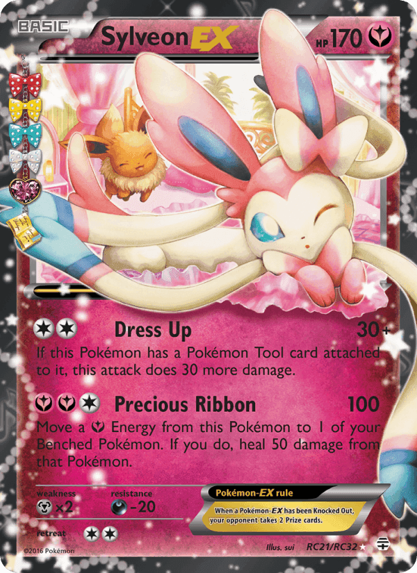 Sylveon EX, card RC21 from Generations