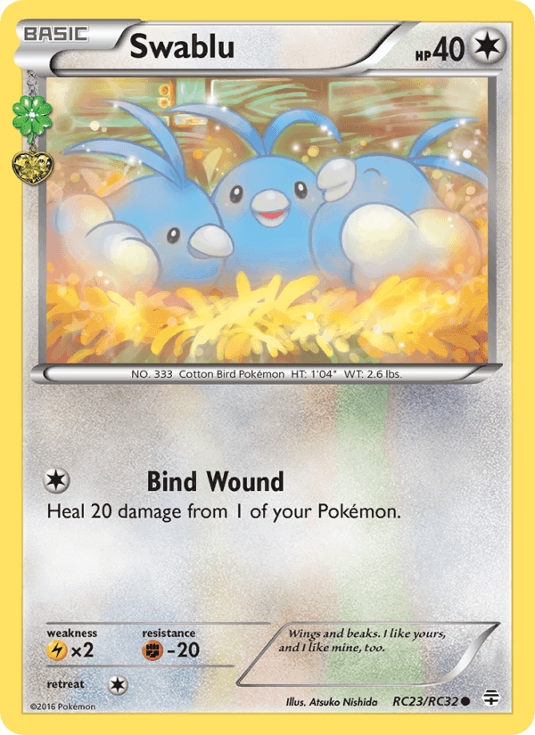 Swablu, card RC23 from Generations